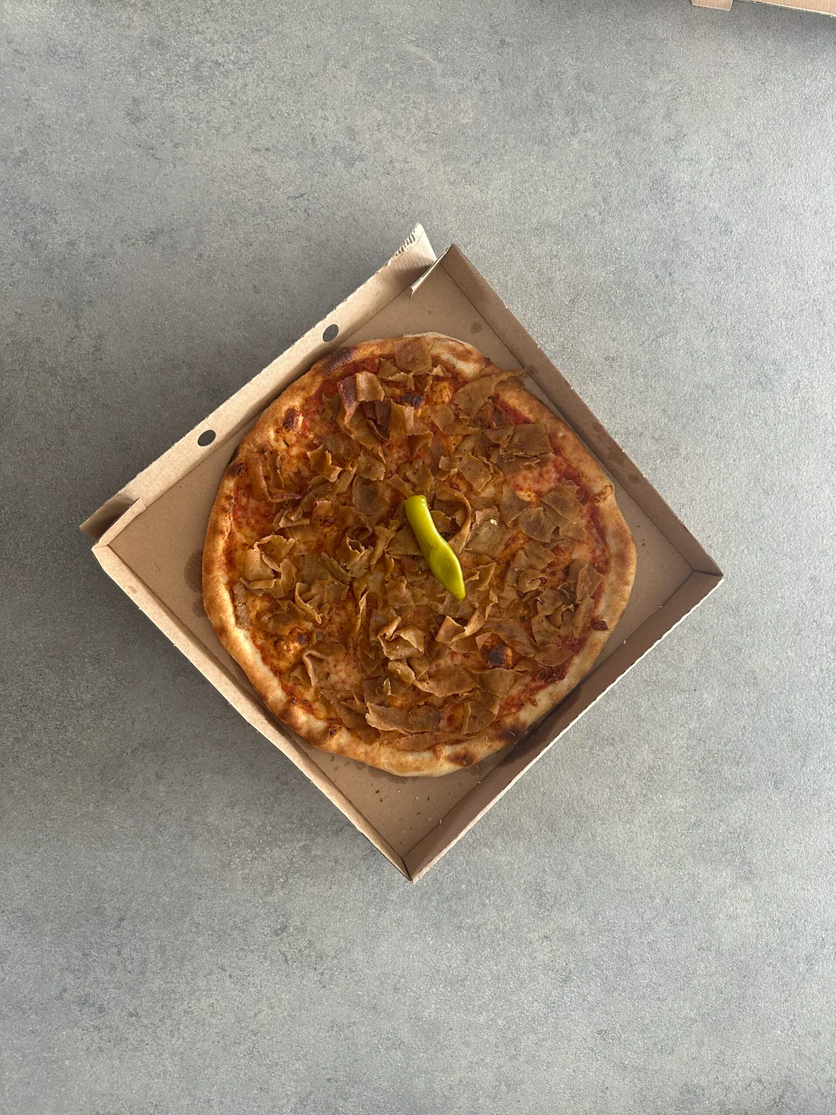 Pizza hos Toms Corner